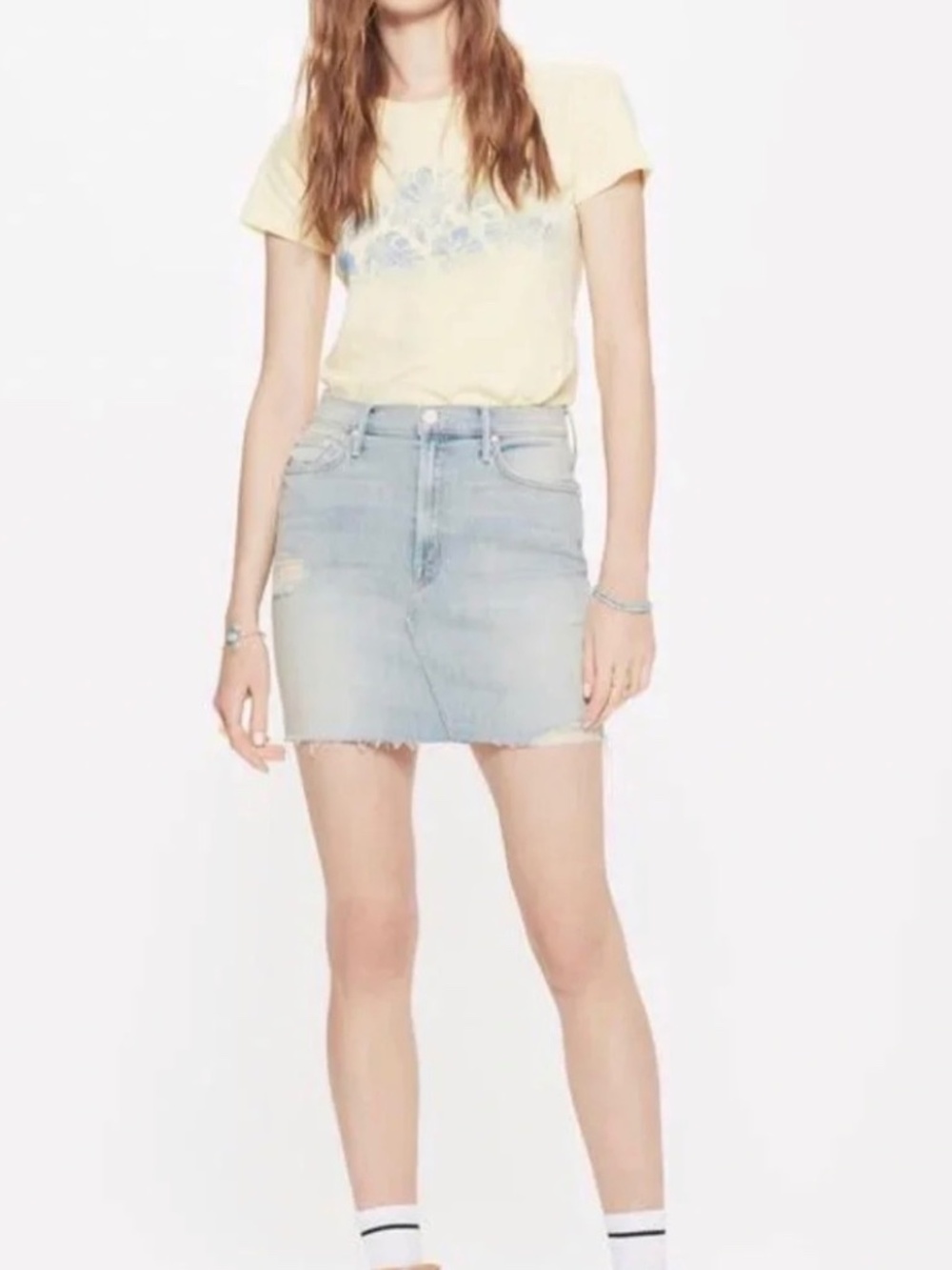 MOTHER The Sacred Mini Fray Skirt - SZ 27